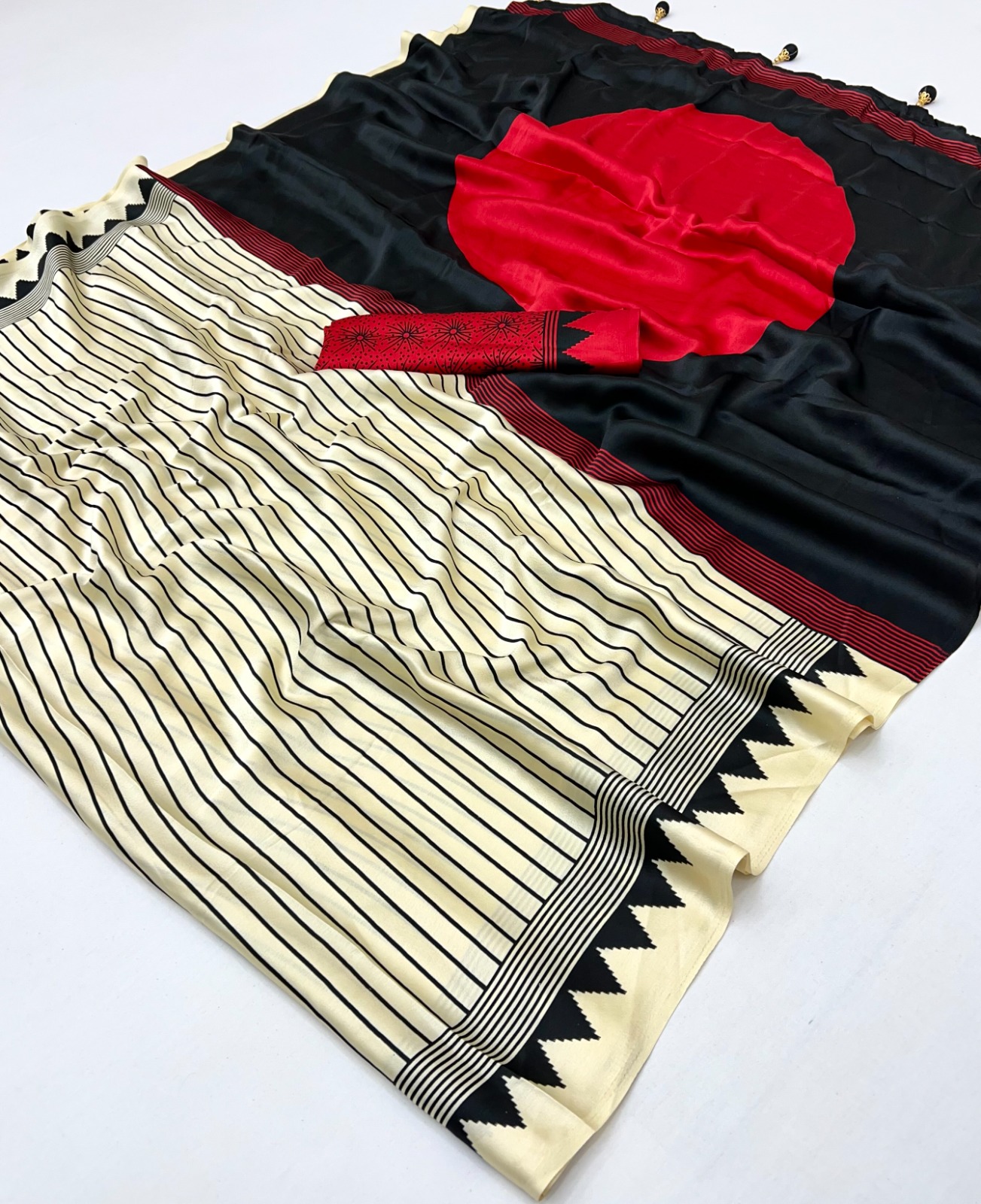 Ajrakh Luxe Semi Modal Saree
